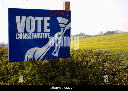 Voto conservatore Foto Stock