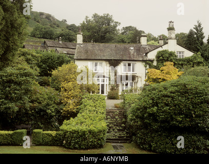Rydal Mount - il poeta inglese William Wordsworth dell ex casa a Rydal dal 1813 - 1850, Cumbria, Lake District, England, Regno Unito Foto Stock