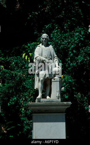 Statua di Cristoforo Colombo Havana Cuba Caraibi Foto Stock