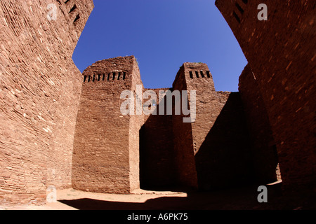 Quarai rovine, Salinas Pueblo Missions National Monument, Nuovo Messico, STATI UNITI D'AMERICA Foto Stock