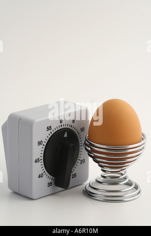 Timer e uovo Foto Stock