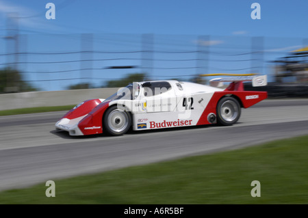 John Higgins gare il suo 1985 Fabcar Porsche al SVRA Sprint Vintage Grand Prix al Mid Ohio Sportscar corso 2004 Foto Stock