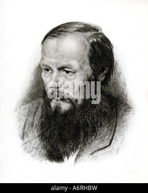 Dostoevskij, Fëdor Mikhailovic, 11.11.1821 - 9.2.1881, scrittore russo, romanziere, ritratto, Fedor Michajlovic Dostoevskij, pieno Foto Stock