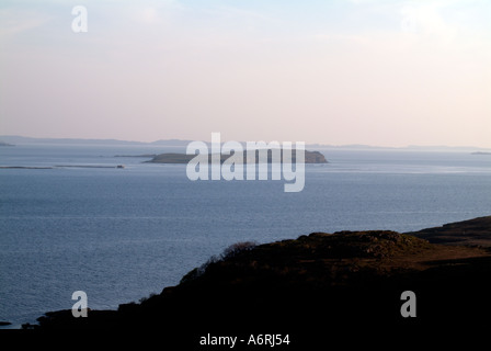 Pollice kenneth visto da una croce Loch na Keal Isle of Mull Ebridi Interne di viaggio isola di Scozia Isola Argyll and Bute Foto Stock