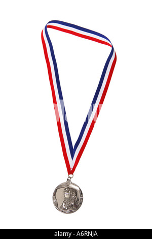 Medaglia d'argento Foto Stock