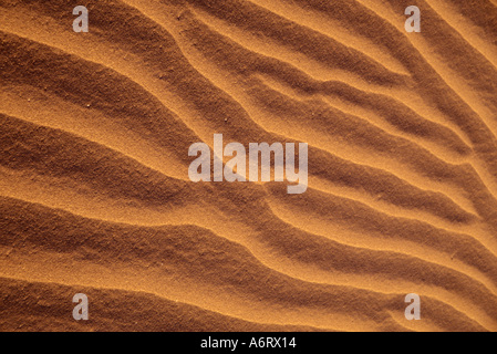 Africa, Marocco, Tinfou (vicino a Zagora), dune di sabbia, solcato da forti venti nella Valle di Draa Foto Stock