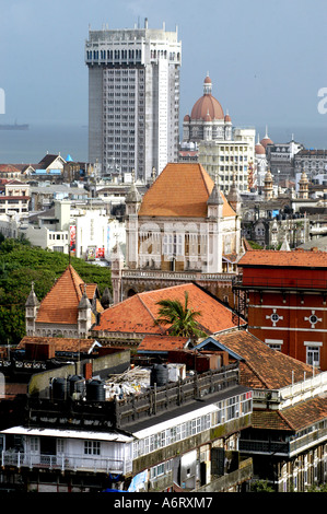 Taj Mahal hotel vecchio e nuovo , Bombay , Mumbai India ; Foto Stock