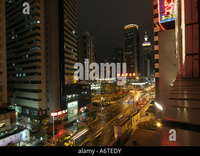 Il centro di Shenzen, Cina del sud. Foto Stock