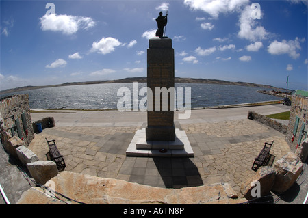 La liberazione monumento commemorativo di soldati britannici che hanno combattuto nel 1982 guerra delle Falklands, Isole Falkland Foto Stock