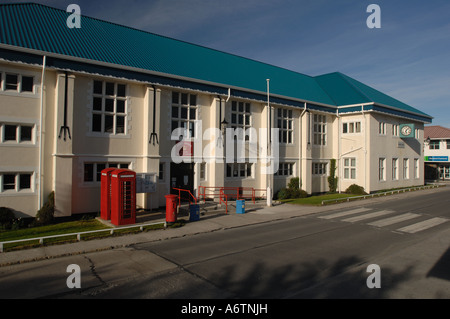 Il post office, filatelico e il municipio, Stanley, Isole Falkland Foto Stock