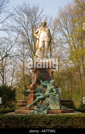 Lessing il monumento di Tiergarten di Berlino, Germania, Europa Foto Stock