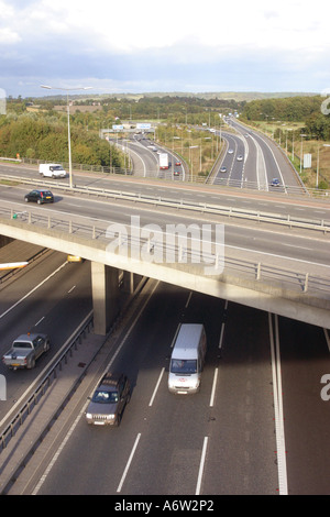 M25 in Kent England vicino a Sevenoaks Foto Stock