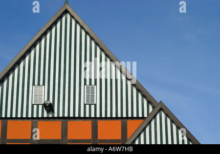 Dettagli architettonici di una tradizionale casa tedesca in Westfalia Foto Stock