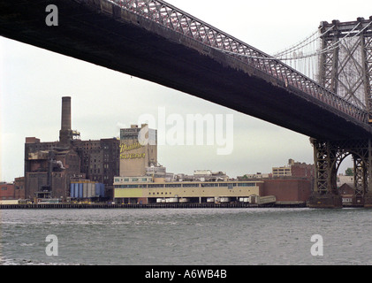 Ponte sul Fiume est New York STATI UNITI D'AMERICA Foto Stock