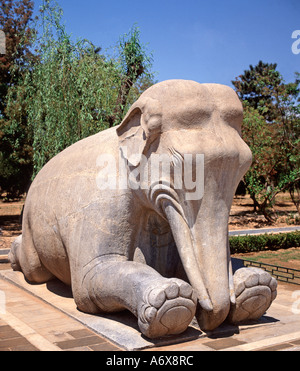 Avenue delle statue, Pechino, Cina Foto Stock