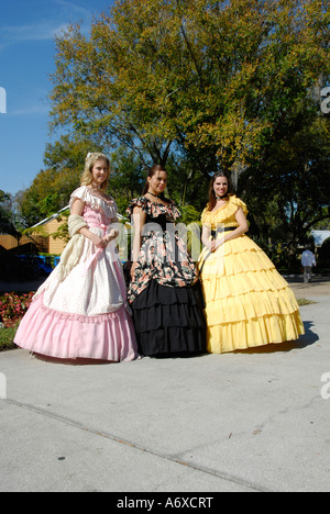 Southern Belles a Cypress Gardens Winter Haven Florida US Foto Stock