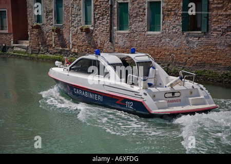 Carabinieri di lancio, Venezia. Foto Stock