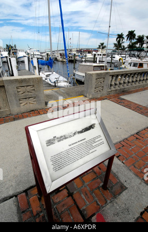 Il centro storico di Peace River Riverfront District in Ft Fort Myers Florida FL Foto Stock