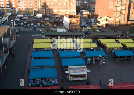 Kirkgate mercato aperto Leeds da New York Street Foto Stock