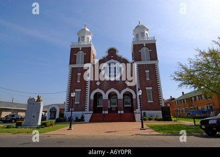 Storico Cappella marrone AME Chiesa su Martin Luther King Street nel quartiere storico di Selma Alabama AL Foto Stock