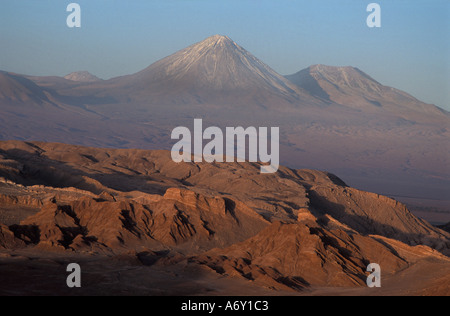 Un'area generalmente noto come l'Anfiteatro Valle de Luna deserto di Atacama N Cile Foto Stock