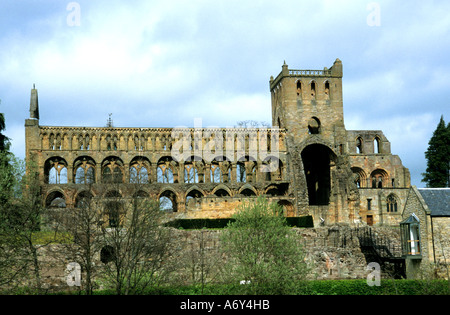 Jedburgh Abbey Scottish Scozia re David Foto Stock