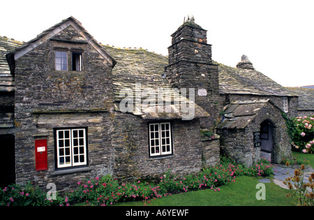 Post Office Tintagel King Arthur Cornwall Inghilterra Foto Stock