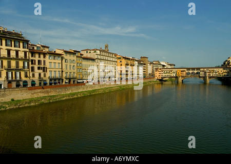 Ponte Veccio a Firenze (Italia) Foto Stock