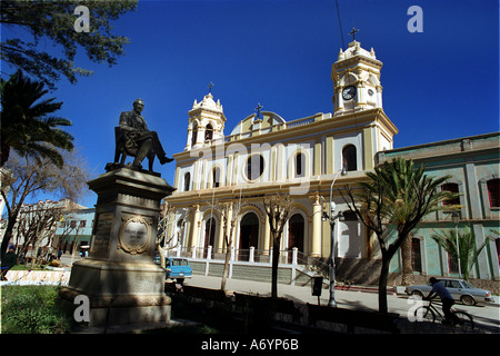 Il centro di San Antonio de los Cobres dove il treno delle nuvole termina il suo viaggio a 13 000ft Foto Stock