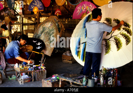 Bo Sang Ombrello Village Chang Mai Thailandia Thai Foto Stock