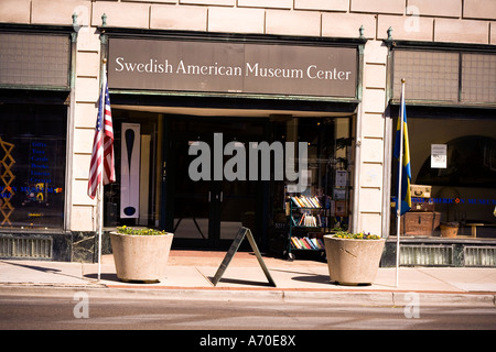 Swedish American Museum Center nel quartiere Andersonville, Chicago IL USA Foto Stock