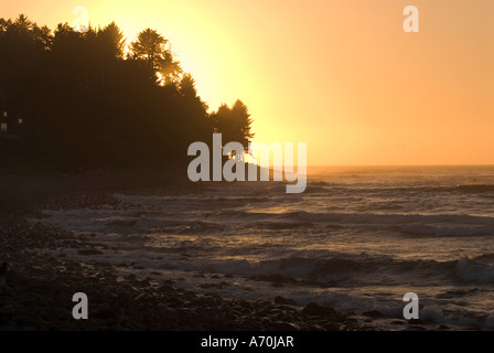 Scena costiere Seaside Oregon Foto Stock