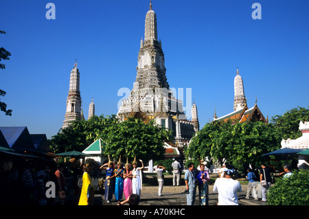 Tailandia Bangkok Wat Arun Thai tempio buddista Foto Stock