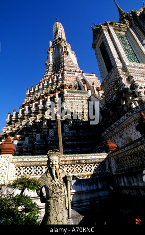 Tailandia Bangkok Wat Arun Thai tempio buddista Foto Stock