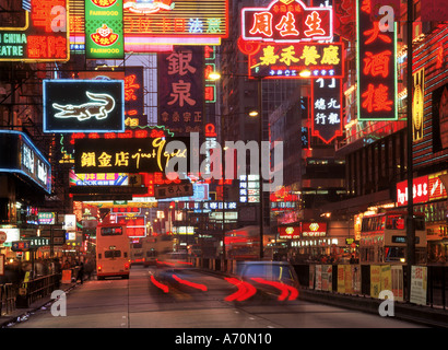 Nathan Road Kowloon in Hong Kong Foto Stock