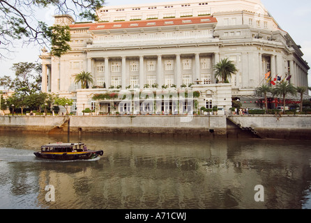 Fullerton Hotel Singapore Foto Stock