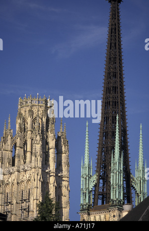 Francia Normandia Rouen. Eglise St. Ouen Foto Stock