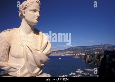 L'Europa, Italia, porto di Sorrento Classic busto Romano Foto Stock