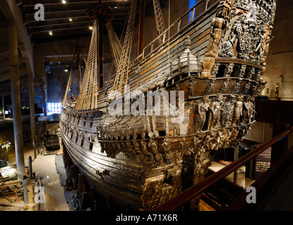 Il ben conservato del xvii secolo corazzata Vasa presso il Museo Vasa di Stoccolma Svezia uno dei maggiori attrazioni turistiche Foto Stock