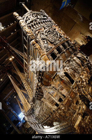 Il ben conservato del xvii secolo corazzata Vasa presso il Museo Vasa di Stoccolma Svezia uno dei maggiori attrazioni turistiche Foto Stock