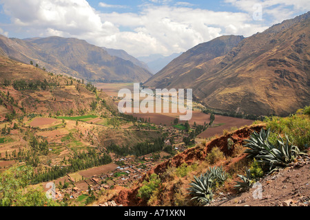 La Valle Sacra degli Incas Valle di Urubamba vicino a Cusco Peru Foto Stock