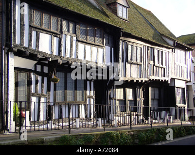 Una tipica Francone Sussex Wealden hall casa in tutti i Santi Street Hastings old town datata c 1485 1510 Foto Stock