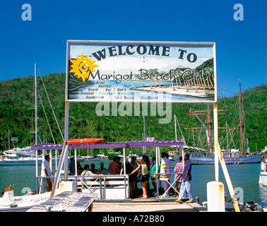 Marigot Bay marina St Lucia West Indies Foto Stock