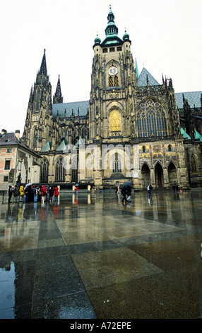 San Vito s Cathedral Pragure Castle Praga Repubblica Ceca Foto Stock