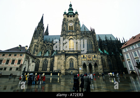 San Vito s Cathedral Pragure Castle Praga Repubblica Ceca Foto Stock