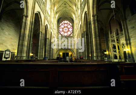 San Vito s Cathedral Pragure Castle Praga Repubblica Ceca Foto Stock