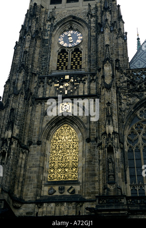 San Vito s Cathedral Pragure Castle Praga Repubblica Ceca Foto Stock