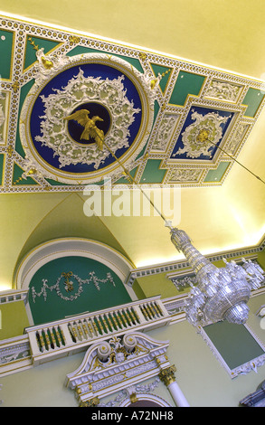 La sala da ballo a soffitto, Doncaster Mansion House Foto Stock