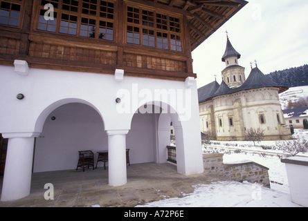 L'Europa, Romania, Putna villaggio, Monastero di Putna/chiesa costruita da Stefan il grande c. 1466 Foto Stock