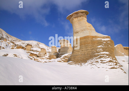 Hoodoos in inverno Foto Stock